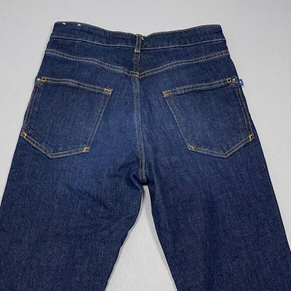 Anthropologie x Pilcro Jeans Women 27 The Split High-Rise Straight Dark Wash - Picture 12 of 14